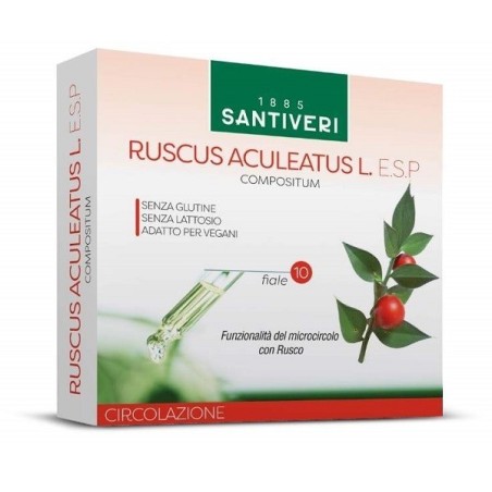 Santiveri Ruscus Aculeatus Esp 10 Fiale Da 10 Ml Santiveri Ruscus Aculeatus Esp 10 Fiale Da 10 Ml