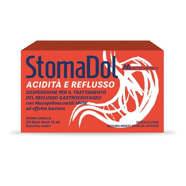 Montefarmaco Stomadol Acidita' Reflusso 20 Stick Pack Da 15 Ml Montefarmaco Stomadol Acidita' Reflusso 20 Stick Pack Da 15 Ml