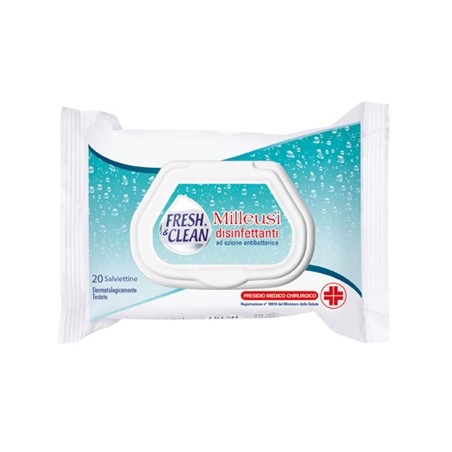 Disinfettante Fresh&Clean Salviettine 20 pezzi