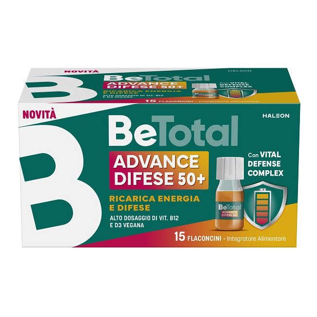 Haleon Betotal Advance Difese 50+ 15 Flaconcini Da 7 Ml Aroma Naturale Arancia Con Edulcoranti Senza Zuccheri Senza Glutine Natu
