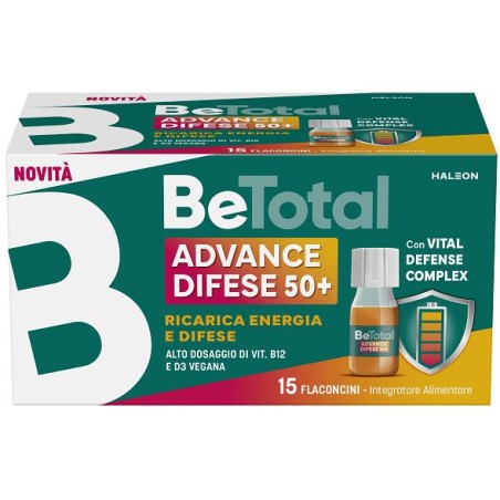 Haleon Betotal Advance Difese 50+ 15 Flaconcini Da 7 Ml Aroma Naturale Arancia Con Edulcoranti Senza Zuccheri Senza Glutine Natu