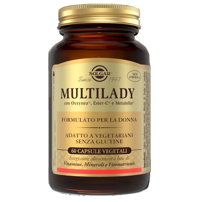 Solgar Multilady 60 Capsule Vegetali Nuova Formulazione Solgar Multilady 60 Capsule Vegetali Nuova Formulazione