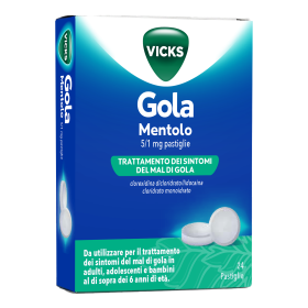 Procter & Gamble Vicks Gola Mentolo 5/1 Mg Pastiglie Vicks Gola Limone 5/1 Mg Pastiglie Vicks Gola Fragola 5/1 Mg Pastiglie Vick
