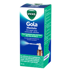 Procter & Gamble Vicks Gola Mentolo 2/0,5 Mg/ml Spray Oromucosale, Soluzione Vicks Gola Limone 2/0,5 Mg/ml Spray Oromucosale, So
