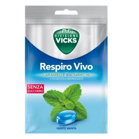 Procter & Gamble Vicks Respiro Vivo Caramelle Balsamiche Menta 72 G Con Edulcoranti