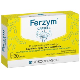 Specchiasol Ferzym Capsule 20 Capsule Senza Glutine Naturalmente Privo Di Lattosio