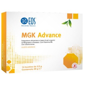 Eos Secondo Natura Eos Mgk Advance 14 Bustine Da 3,5 G Gusto Arancia Con Edulcorante Senza Glutine