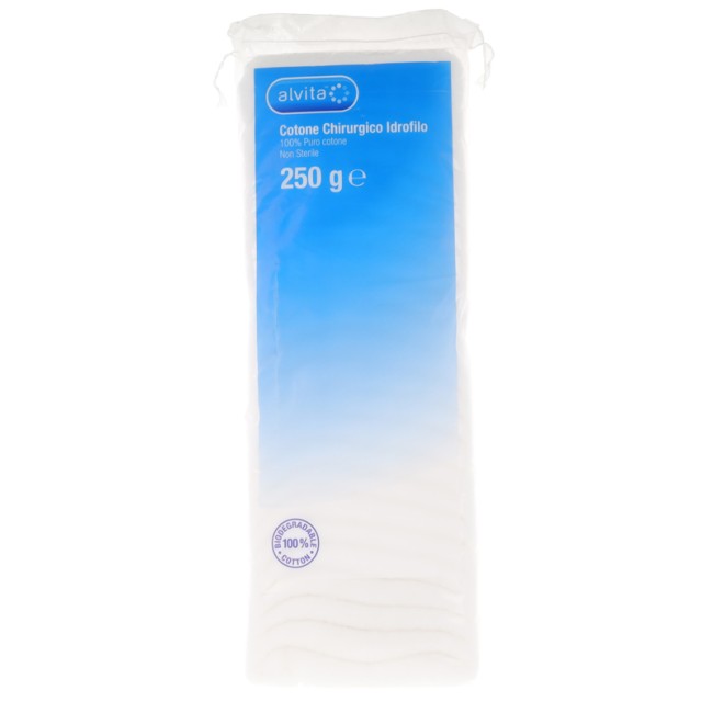 Alliance Healthcare Cotone Chirurgico Idrofilo Alvita 100% Puro Cotone 250 G