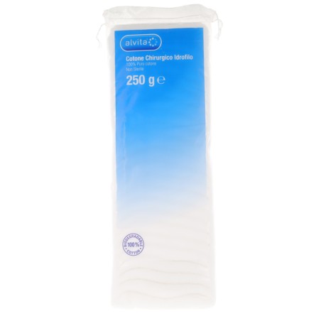 Alliance Healthcare Cotone Chirurgico Idrofilo Alvita 100% Puro Cotone 250 G