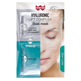 Gdp - General Dietet. Pharma Winter Hyaluronic Lift Complex Dual Mask Anti-age Patch Occhi Hydrogel + Maschera Viso Glass Skin