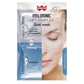 Gdp - General Dietet. Pharma Winter Hyaluronic Lift Complex Dual Mask Idratante Patch Occhi Hydrogel + Maschera Viso Glass Skin