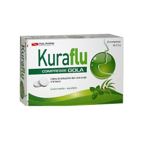 Pool Pharma Kuraflu Gola Eucalipto 20 Compresse 1,5 G
