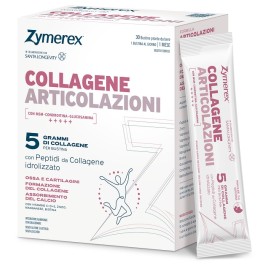Zymerex Collagene Articolazioni, integratore liquido con collagene, glucosamina, condroitina, MSM, vitamine e minerali.