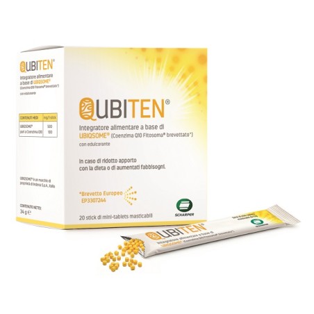 Scharper Qubiten 20 Stick Di Minitablet Masticabili A Base Di Ubiqsome