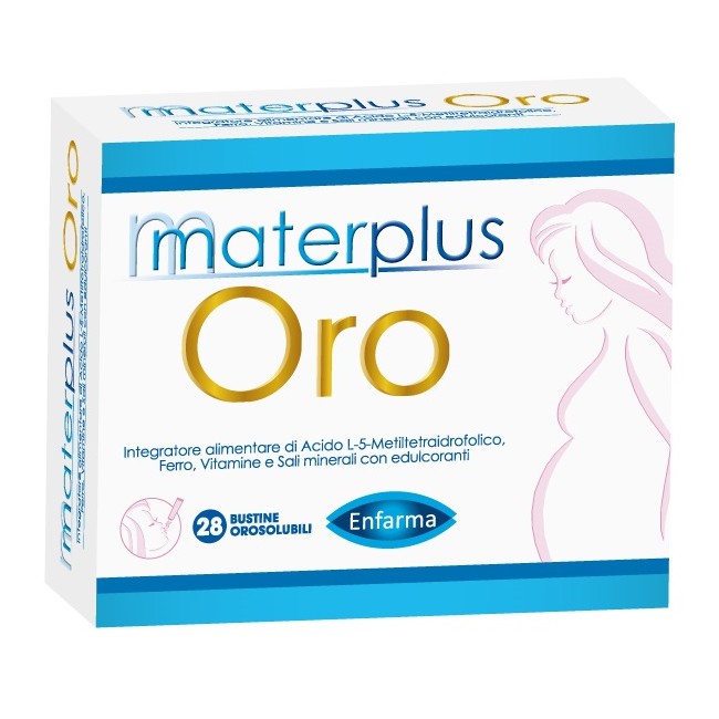 Enfarma Materplus Oro 28 Bustine Orosolubili Da 1,8 G Con Edulcoranti Enfarma Materplus Oro 28 Bustine Orosolubili Da 1,8 G Con Edulcoranti