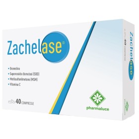 Pharmaluce Zachelase 40 Compresse Senza Glutine Naturalmente Privo Di Lattosio