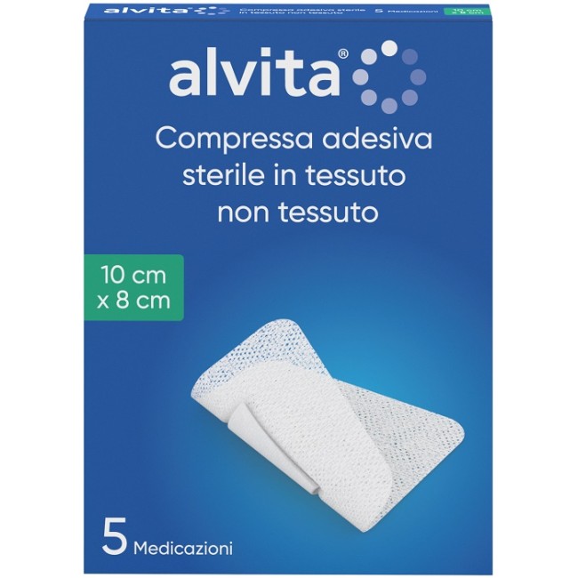 Alliance Healthcare Garza Compressa Adesiva Alvita Tnt 10x8cm 5 Pezzi Alliance Healthcare Garza Compressa Adesiva Alvita Tnt 10x8cm 5 Pezzi