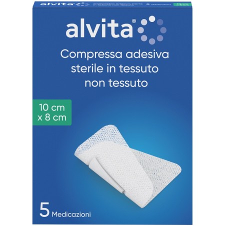 Alliance Healthcare Garza Compressa Adesiva Alvita Tnt 10x8cm 5 Pezzi Alliance Healthcare Garza Compressa Adesiva Alvita Tnt 10x8cm 5 Pezzi