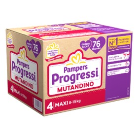Fater Pampers Progressi Mutandina Quadri Maxi 76 Pezzi