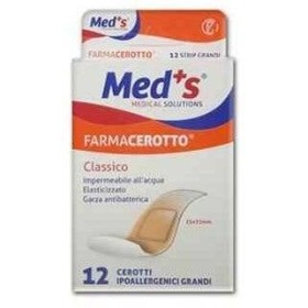 Farmac-zabban Cerotto Meds Strip Poliuretano Ipoallergenico Classico Grande 12 Pezzi