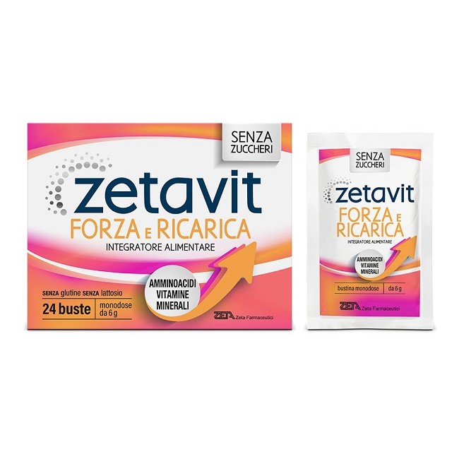 Zeta Farmaceutici Zetavit Forza E Ricarica 24 Bustine 6 G Zeta Farmaceutici Zetavit Forza E Ricarica 24 Bustine 6 G