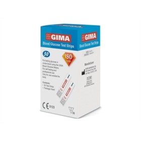 Strisce Misurazione Glicemia Per Glucometro Bluetooth Gima 50 Pezzi