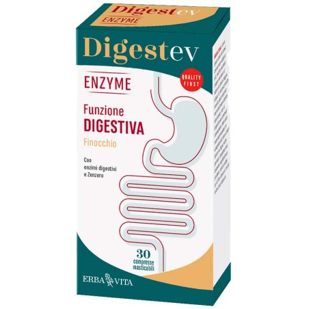 Erba Vita Digest Ev Enzyme 30 Compresse Erba Vita Digest Ev Enzyme 30 Compresse