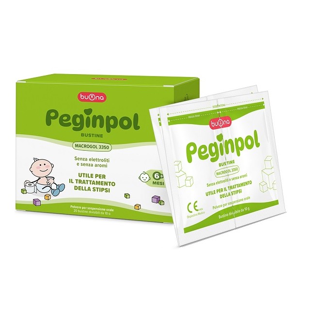 Buona Peginpol 20 Bustine Divisibili Da 10 G Macrogol 3350 Senza Glutine Senza Lattosio Buona Peginpol 20 Bustine Divisibili Da 10 G Macrogol 3350 Senza Glutine Senza Lattosio