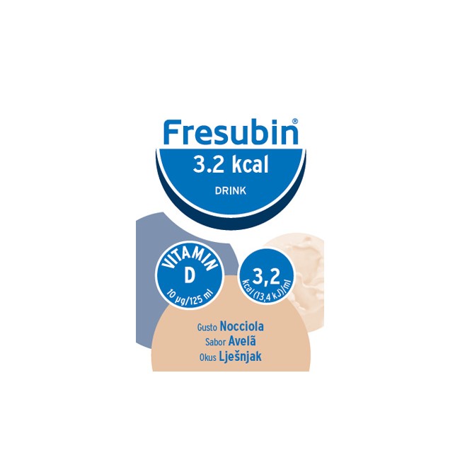 Fresenius Kabi Fresubin 3,2 Kcal Drink Nocciola 4 X 125 Ml Fresenius Kabi Fresubin 3,2 Kcal Drink Nocciola 4 X 125 Ml