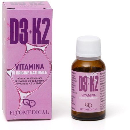 Fitomedical Vitamina D3+k2 Naturale 20 Ml Fitomedical Vitamina D3+k2 Naturale 20 Ml
