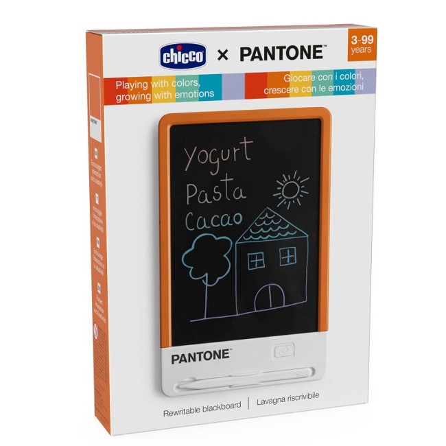 Chicco Gioco Pantone Lavagna Riscrivibile Arancia Chicco Gioco Pantone Lavagna Riscrivibile Arancia
