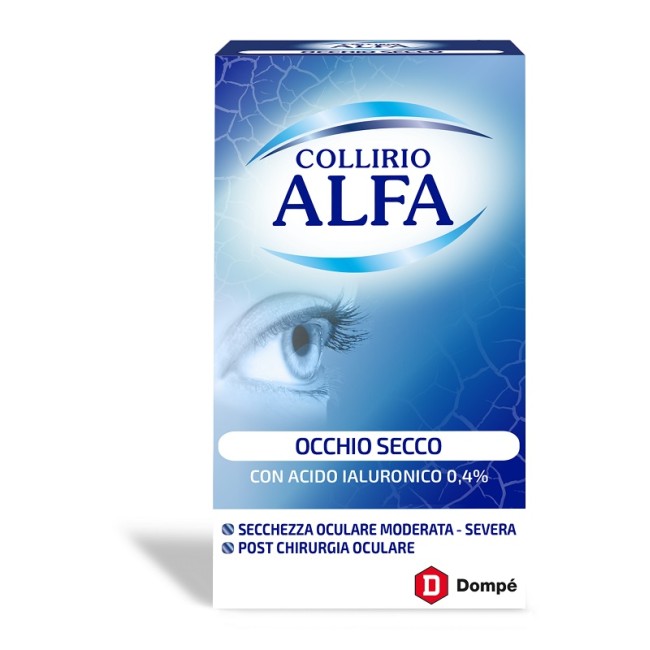 Dompè Collirio Alfa Occhio Secco 10 Ml Dompè Collirio Alfa Occhio Secco 10 Ml