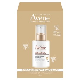 Flacone Avène DermAbsolu Siero Concentrato Rimodellante da 30 ml con erogatore, per la pelle matura.
