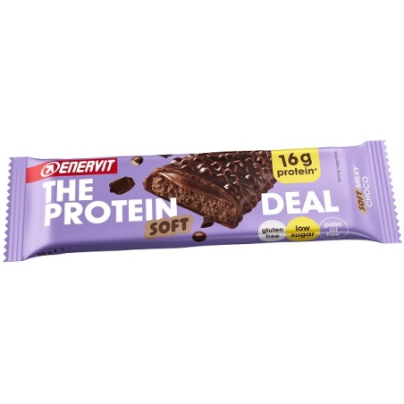 Enervit The Protein Deal Soft Milky Choco, barretta proteica morbida al gusto cioccolato da 50 g. Enervit The Protein Deal Soft Milky Choco, barretta proteica morbida al gusto cioccolato da 50 g.