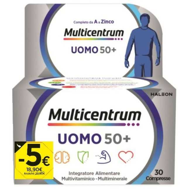 Haleon Multicentrum Uomo 50+ 30 Compresse Promo 2026 Haleon Multicentrum Uomo 50+ 30 Compresse Promo 2026