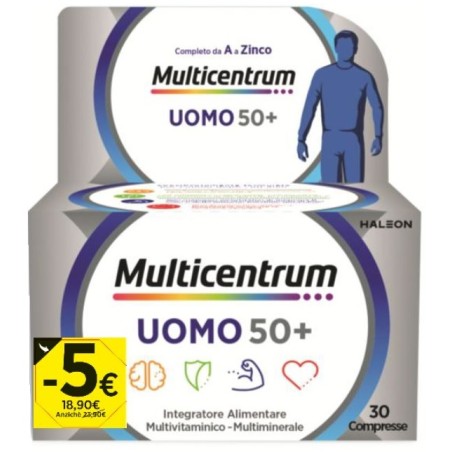 Haleon Multicentrum Uomo 50+ 30 Compresse Promo 2026 Haleon Multicentrum Uomo 50+ 30 Compresse Promo 2026