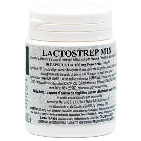 Sarandrea Lactostrep Mix 500 Macerato Glicerico 50 Capsule Sarandrea Lactostrep Mix 500 Macerato Glicerico 50 Capsule