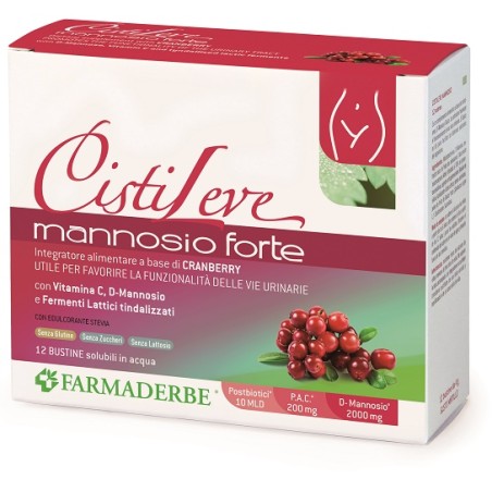 Farmaderbe Cistileve Mannosio Forte 12 Bustine Da 3 G Farmaderbe Cistileve Mannosio Forte 12 Bustine Da 3 G