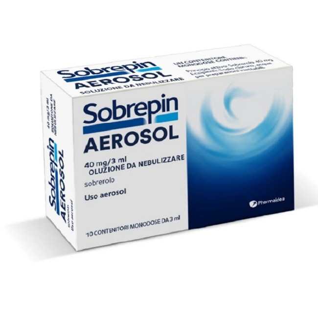 Sobrepin Aerosol 40 mg/3 ml Soluzione Mucolitica per aerosol Sobrepin Aerosol 40 mg/3 ml Soluzione Mucolitica per aerosol