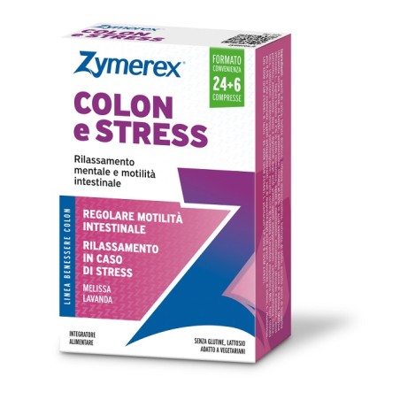 Wilco Farma Zymerex Colon E Stress 30 Compresse Senza Glutine Senza Lattosio