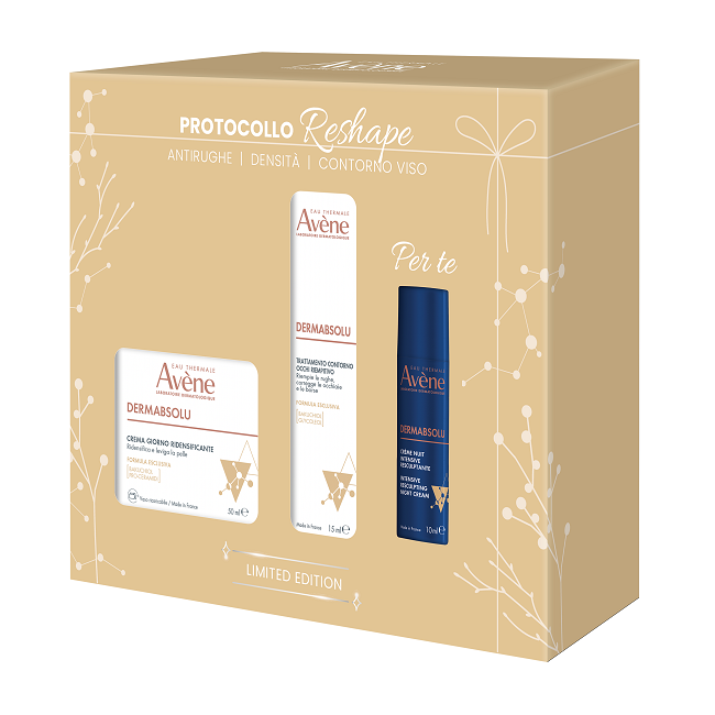 Avène Eau Thermale Avene Dermabsolu Cofanetto Natale 2026 Reshape Crema Giorno Ridensificante 50 Ml+trattamento Contorno Occhi 
