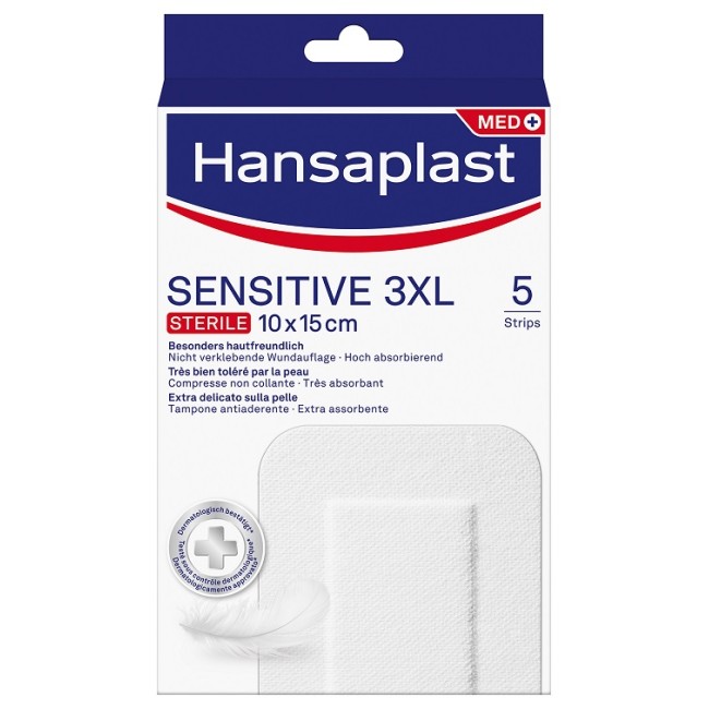 Beiersdorf Hansaplast Sensitive 3xl 10x15cm 5 Pezzi