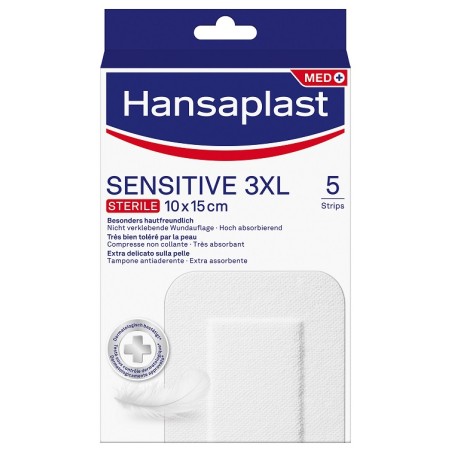 Beiersdorf Hansaplast Sensitive 3xl 10x15cm 5 Pezzi
