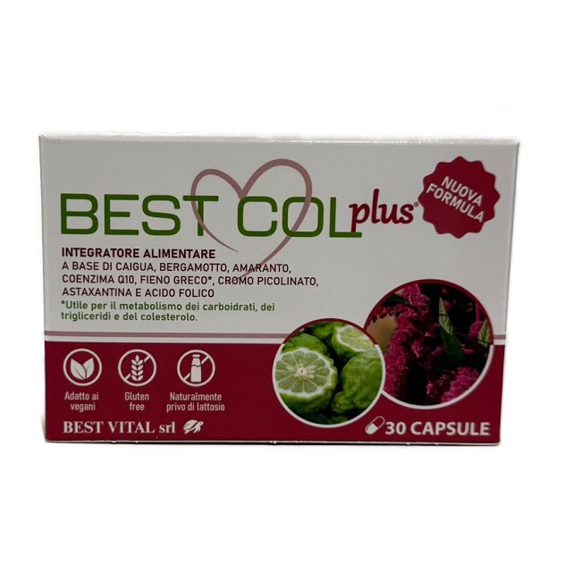 Best Vital Best Col Plus 30 Capsule Senza Glutine Naturalmente Privo Di Lattosio
