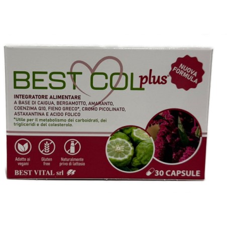 Best Vital Best Col Plus 30 Capsule Senza Glutine Naturalmente Privo Di Lattosio