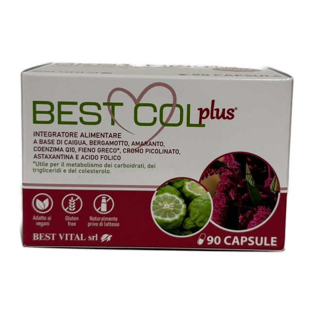 Best Vital Best Col Plus 90 Capsule Senza Glutine Naturalmente Privo Di Lattosio