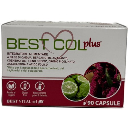 Best Vital Best Col Plus 90 Capsule Senza Glutine Naturalmente Privo Di Lattosio