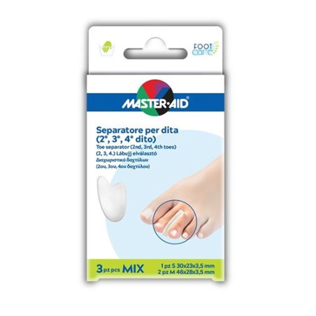 Pietrasanta Pharma Separatore Dita In Gel Master-aid Footcare Mix 1 Small + 2 Medium C9