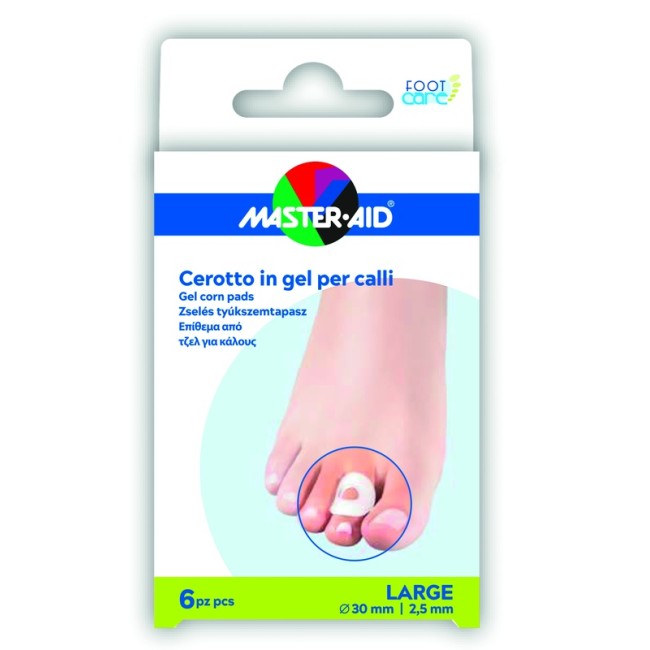Pietrasanta Pharma Cerotto Protezione Calli Master-aid Footcare In Gel Large 6 Pezzi B11 Pietrasanta Pharma Cerotto Protezione Calli Master-aid Footcare In Gel Large 6 Pezzi B11