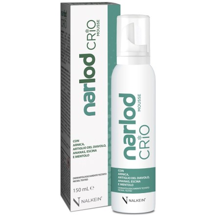 Nalkein Pharma Narlod Crio Mousse Con Arnica Artiglio Del Diavolo Ananas Escina E Mentolo 150 Ml Nalkein Pharma Narlod Crio Mousse Con Arnica Artiglio Del Diavolo Ananas Escina E Mentolo 150 Ml